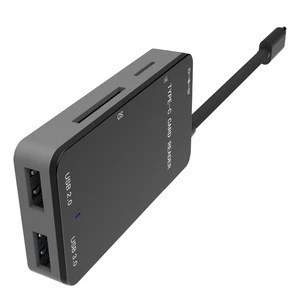 multi micro sd USB type-c card reader,tablet with USB type-c HUB