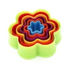 Multi-Size Bakeware Tools Plastic Custom Cookie Cutters Set Flower Cookie Cutter For Kids