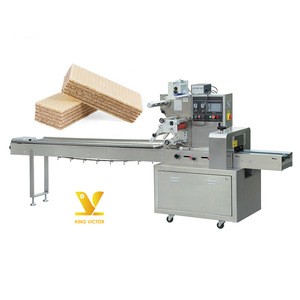 Mushroom/Croissant Bread/Cone Ice Cream Pillow Packaging Machinery Packing Machine For Citrus Wafer