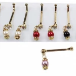 Muslim hijab fixed turban clip safety pearl scarf pins