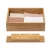 Import Natural Bamboo Drawer Organizer Drawer Divider and Storage Box Wooden bathroom storage box from China