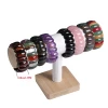 Natural Stone Bracelet Onyx/Amethysts Elastic Rope Bangles & Bracelets Jewelry Energy Bracelet for Women or Men