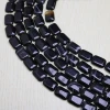 Natural stone rectangle shape gemstone beads for DIY necklace jewelry making 13*18m