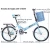 Import NEW aluminum  20 inch with basket  folding bicycles single speed city bike folding bike from China