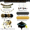 New Arrival Gold Black Red Decoration Balloons Arch Kit Set Graduation Season Theme Decoration Graduation Party Balloons Set