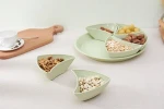 New arrival high quality multi purpose plastic tray nut dish plate ceramic snack plate