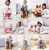 Import New baby children plush animal horse toys, custom adult spring rocking horse wood with wheels from China