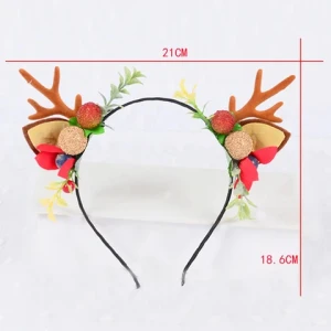 New Christmas headband Elk antlers Baby headband Childrens crown Elf Ear horns Noel Navida hair accessories