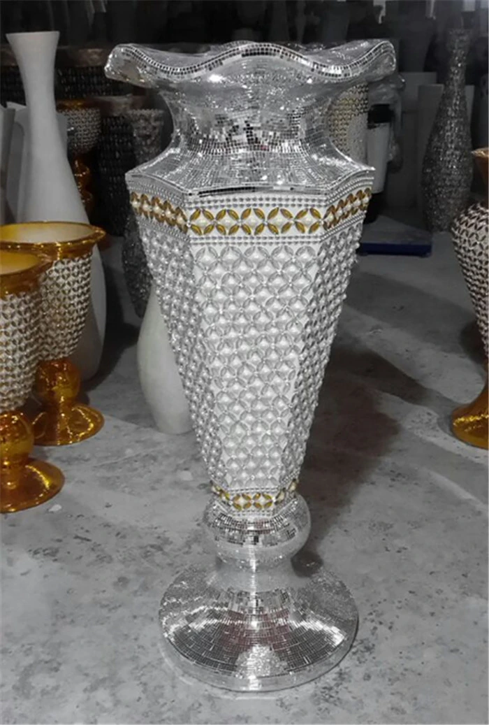 New Design Clear Crystal Glass Vase For Wedding Table Centerpieces And Home Decoration