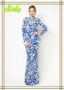 New design Ethnic Dress Muslim dress Islamic Clothing With Plum Blossom Print