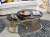 Import new design luxury marble top guitar coffee table from China