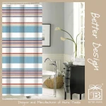 NEW DESIGN PEVA PRINTED SHOWER CURTAIN READY MADE FACTORY