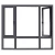 Import New design picture cheap aluminum double glass window and door price from China