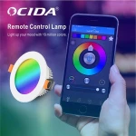 New Design Smd  7W 9W 12W Led Recessed Round Led Downlight Wifi Controlled LED Downlight