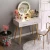 Import new design white simple and fashionable dressing table, Soft-closing slider bedroom dressers furniture from China