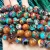 Import New Fashion Synthetic Multicolor Imperial Jasper Loose Semi-precious Stone Beads Light Weight For Jewelry Making from China