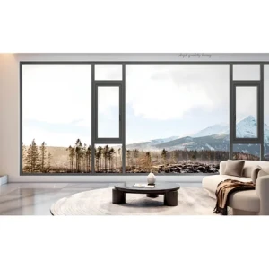 New Modern Thermal Insulation Alloy Double Pane Casement Aluminum Balcony Glass Window For Villas