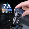 New Product QC 3.0 USB Car Charger 4 Port Fast Charging Phone Charger Adapter