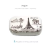 new products digital printing pu portable mini contact lens case