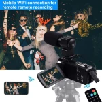 New Release 4K Ultra Built-in Fill Light HD Camcorder WiFi 48MP Webcam for Live Streaming 4K Video Camera Digital Camcorder