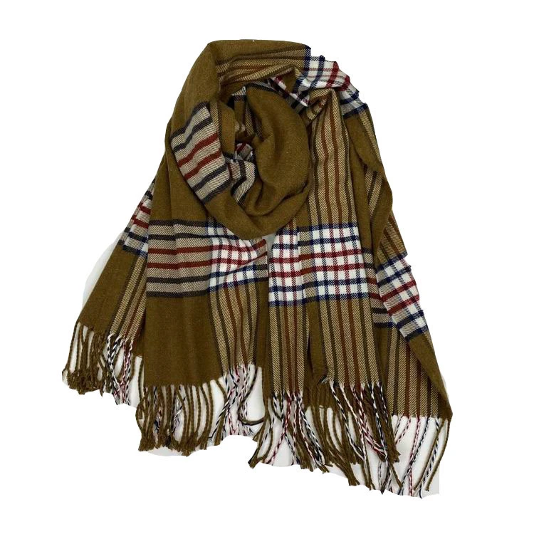 New selling superior quality high standard classic check cashmere scarf