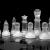 Import New Solid crystal Chess With Checker Board Set Matte And Clear Glass Chess Game Chessman Christmas Birthday Premium Gift from China