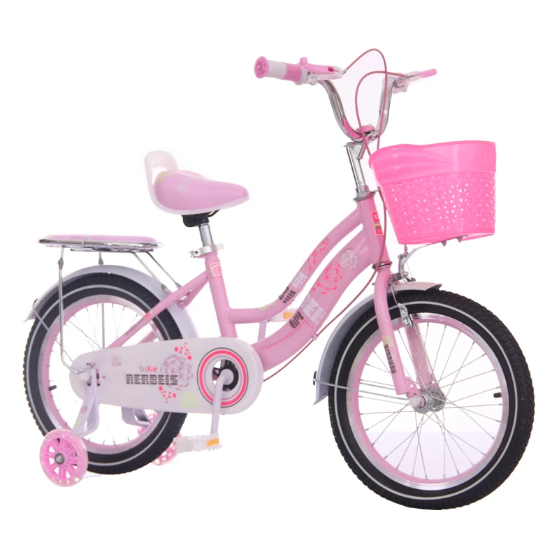 New style pink color children bicycle with basket for girls