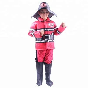 New Style Wholesale Suit Halloween Carnival Party Movie Super Hero Fireman Working Uniform For Boy Cosplay Costume