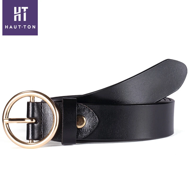 newest design brand genuine leather factory price custom belt for women