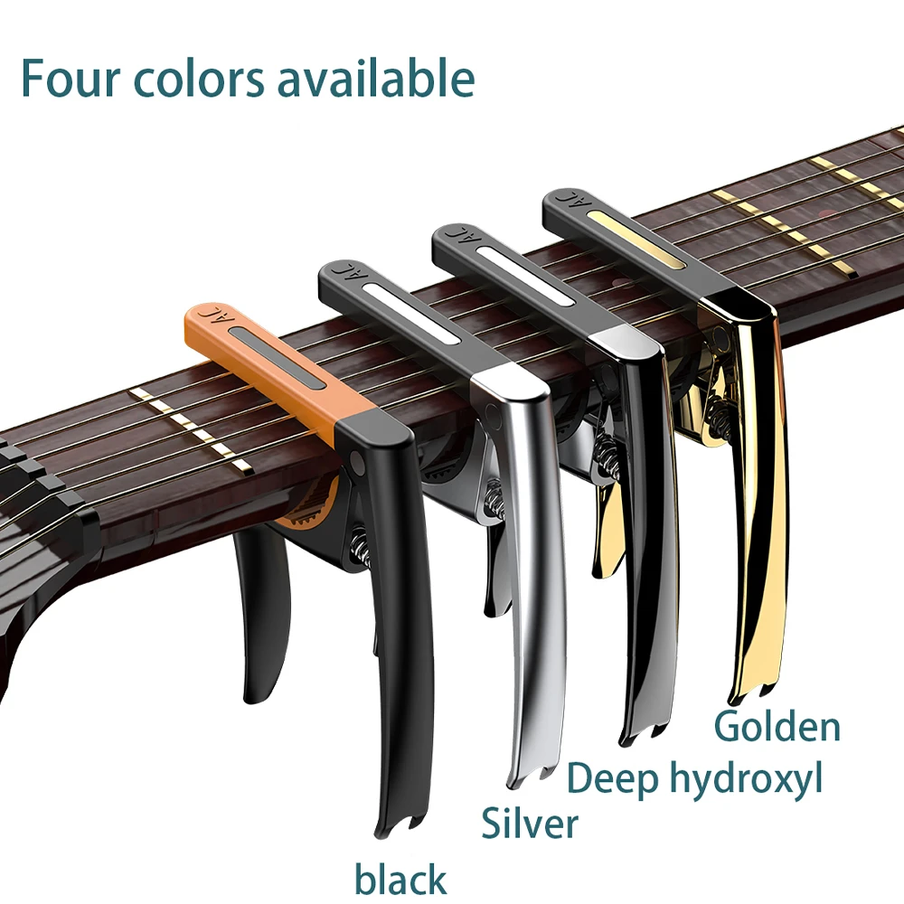 Newly Designed Luxury Multi-Function Guitar Cabo And Original Acoustic Rlectric Guitar Tuning Clip