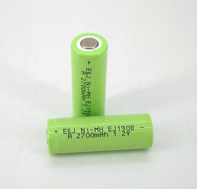 NI-MH rechargeable battery 1.2V 2700mAh Ni-MH A size Nickel Metal Hydride Battery A2700 NiMH