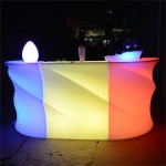 night club led bar counter luminous round juice outdoor furniture led lighted bar counter table chair for sale