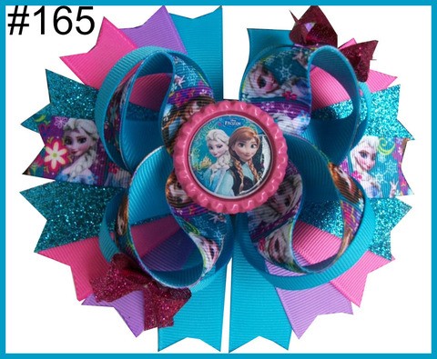 No.162-No.202  Newest 5.5 inspired hair bows popular cartoon hair bow boutique   girl hair bows