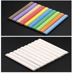 Non-Toxic White Dustless Blackboard Chalk (12 Piece) and Colored Dustless Chalk (12 Piece) Bundle Eco-friendly Chalkboard Chalk