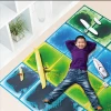 Nontoxic vinyl 3d kids carpet tile playgroup school liquid tiles mat magic movable color liquid plastic floor tiles