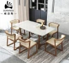 Nordic Design Luxury Dining Room Furniture 6 8 10 Seater Marble Top Dining Table And Chairs Set
