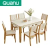 Nordic style discounted price Living Room Restaurant Furniture 4/6 Seaters Dining Table &amp; Chairs