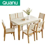Nordic style discounted price Living Room Restaurant Furniture 4/6 Seaters Dining Table & Chairs