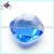 Import Ocean Blue Checker-faceted Zirconia Beads with 2 Holes for Bracelet from China