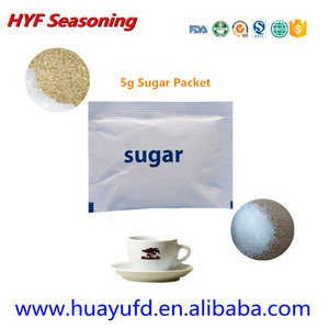 OEM 5g Quick Dissolve Sugar in Sugar Packet Size with 5*6cm