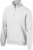 OEM Custom logo Quarter zip collar sweatshirt and hoodies cotton fleece plus size pullover sweater for men