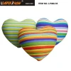 OEM  decorative soft silicone beads love heart shaped bath printing pillow