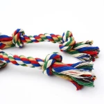 OEM Eco Friendly Braided Knots Cotton Rope Dental Clean Pet Training Rope Dog Toy
