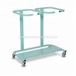 OEM High Quality Customized Green Metal Hotel Linen Bag Trolley
