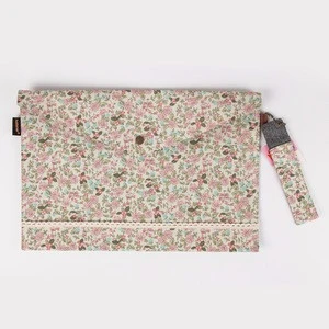 Office Ladies Fabric Covered A4 Size Executive File Folder with flap