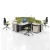 Import office workstation 3 person office workstation office partition table 120 degree desk from China