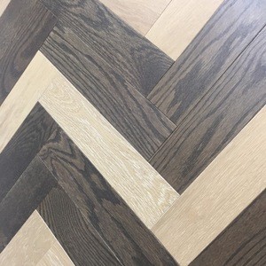 Oiled European Oak 3 Layers Herringbone Solid Wood Flooring