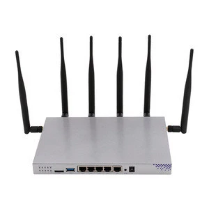 Openwrt gigabit dual band 2.4Ghz 5.8Ghz working frequency Max rate 1200Mbps 6 antennas high power wireless router