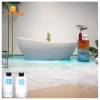 Orangegg  3d Bathroom Floor 2 Parts Epoxy Sealer 3d Epoxy Floor Resin Epoxy Clear Coat for Concrete Floor Paint Coating