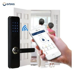 Orbita 2020 shenzhen waterproof digital 4 way code euro bluetooth wifi fingerprint smart door lock for wooden door